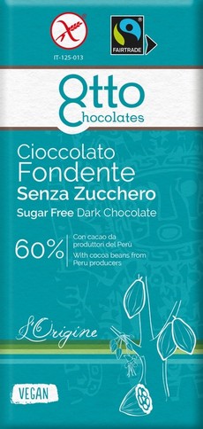 Cioccolato Fondente Senza Zucchero 100 grammi