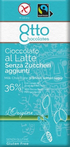 Cioccolato Latte Senza Zucchero 100 grammi
