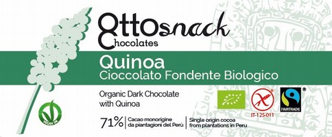 Cioccolato Ottosnack Fondente con Quinoa 100 grammi
